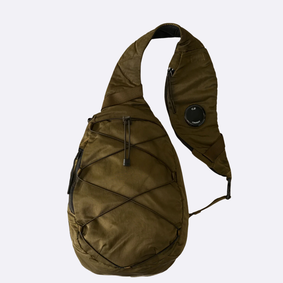 CP Company Green Nylon Shoulder Bag - Nylon B Lens Crossbody