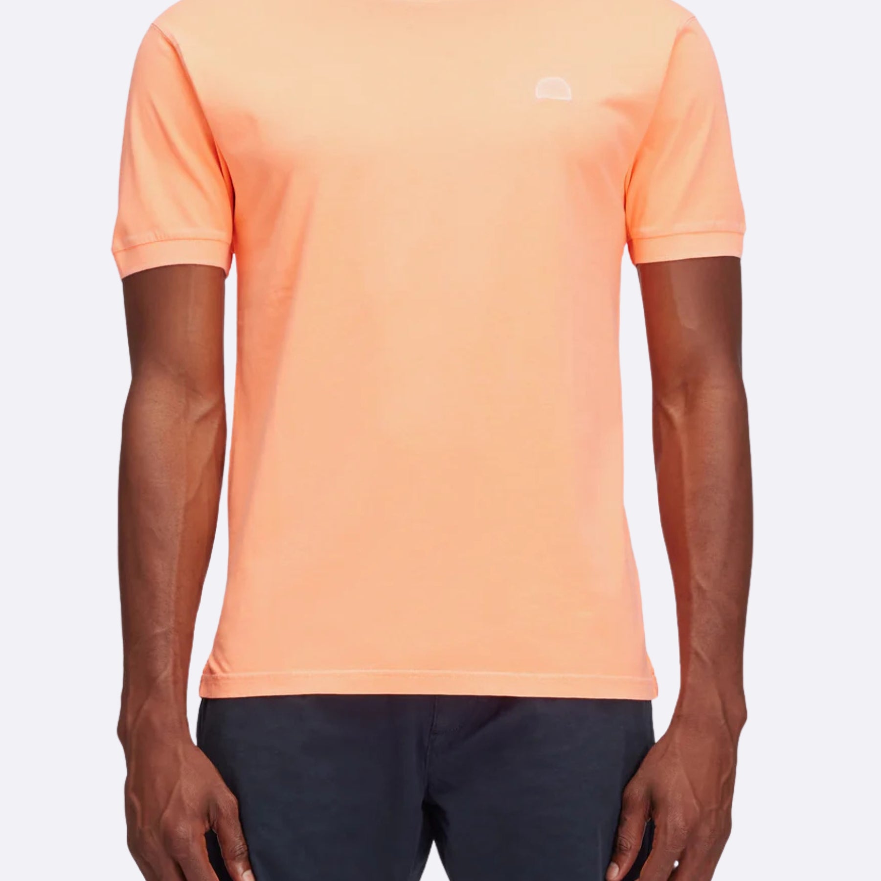 Sundek T-shirt New Dey Orange Fluorescent Garment Dyed