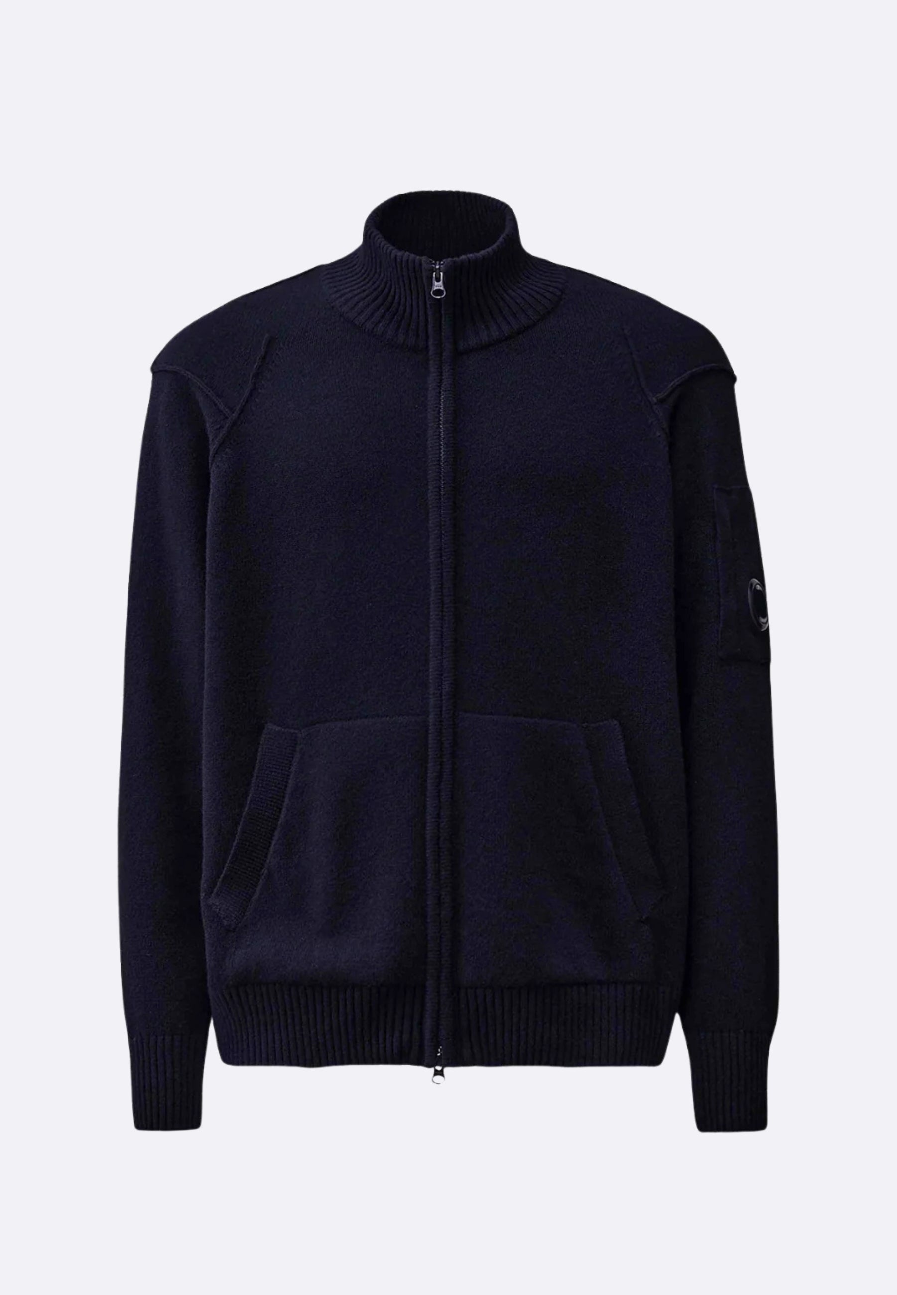 C.P. Company Cardigan in Lambswool Zip e Lente – IMaurizio