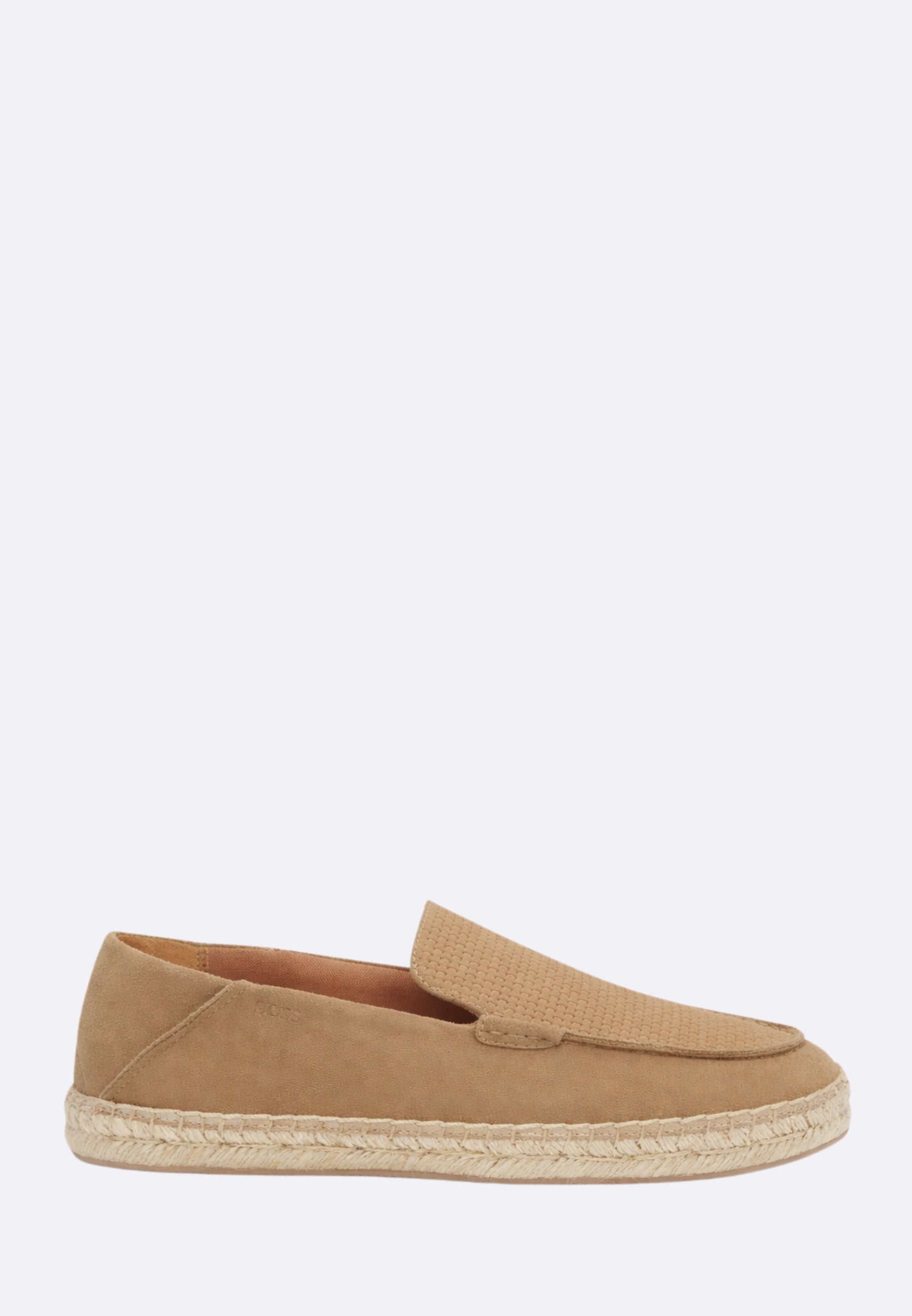 Boss Espadrillas Madeira Beige in Pelle Scamosciata