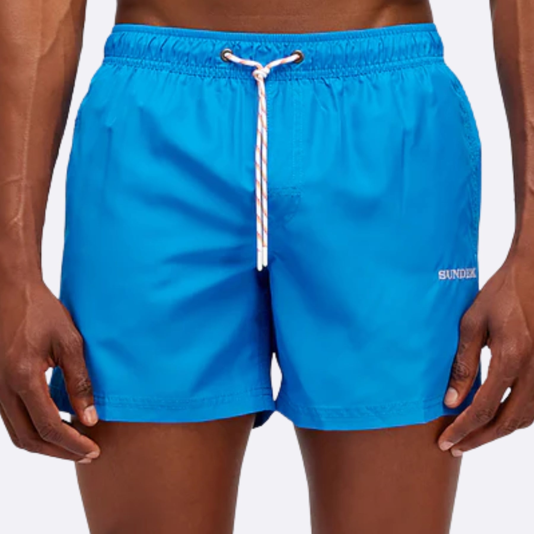 Sundek Plain Blue Swimsuit with Logo – IMaurizio