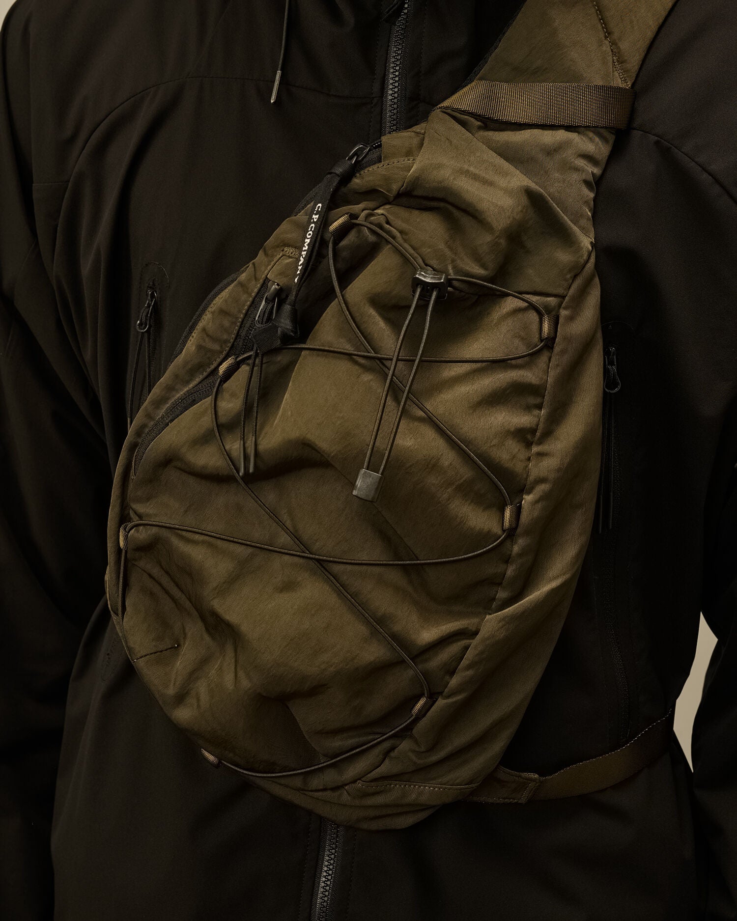 CP Company Green Nylon Shoulder Bag - Nylon B Lens Crossbody