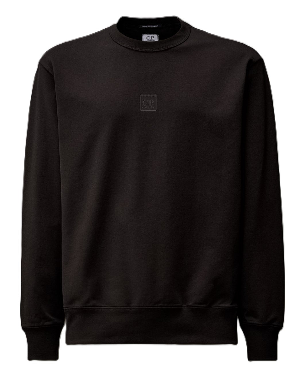 スウェット・トレーナー C.P. Company Metropolis Logo Crew Neck Sweatshirt Black 17CL CP COMPANY METROPOLIS Logo Sweatshirt | 18montrose