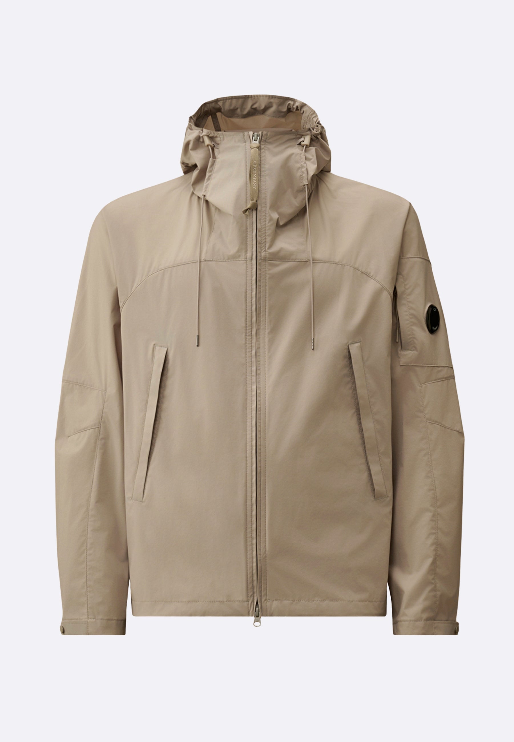 C.P. Company Giubbino Pro-Tek Beige con Zip e Cappuccio