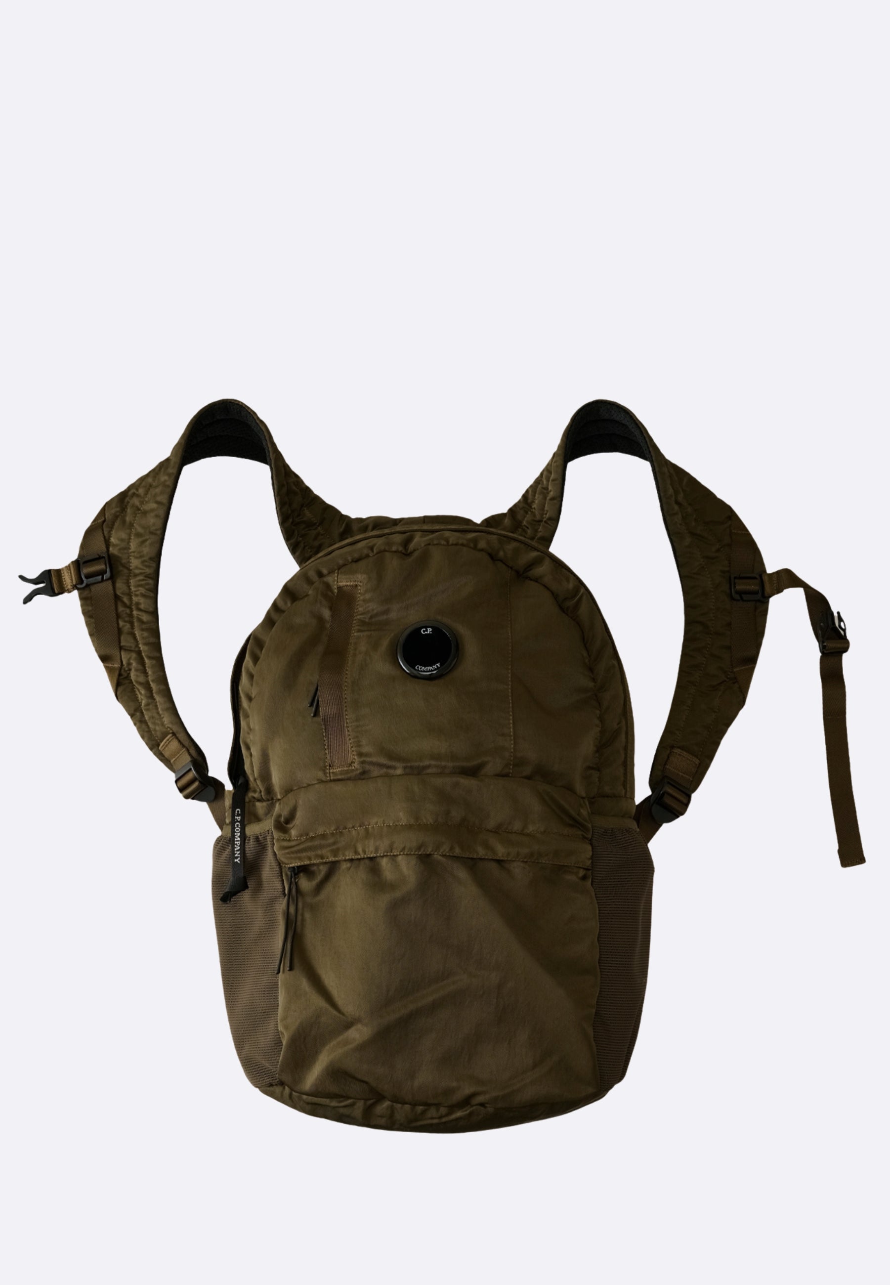 C.P. Company Zaino Verde con Lente - Nylon B Backpack