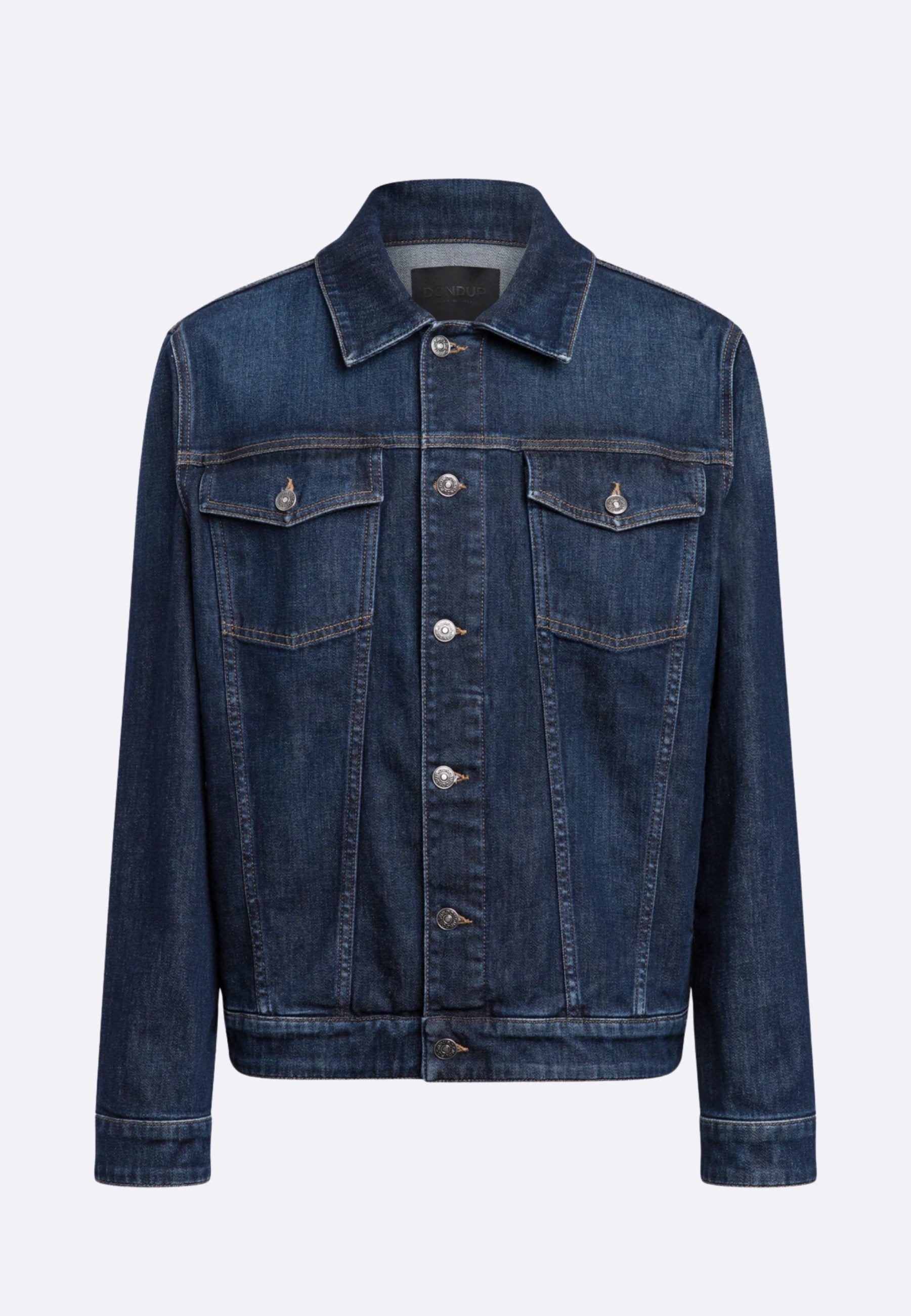 Giacca di Jeans Dondup in Blu Denim Scuro